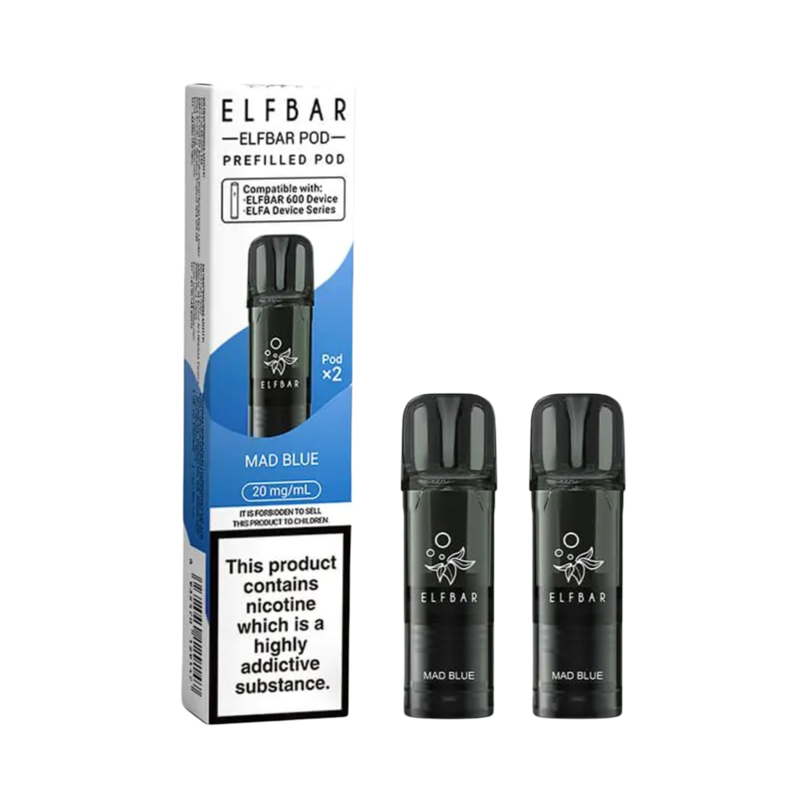ELFBAR 600 PREFILLED PODS MAD BLUE