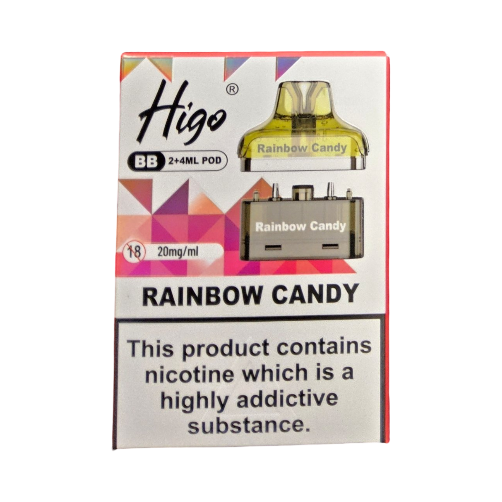 HIGO BB POD RAINBOW CANDY 4000 20MG