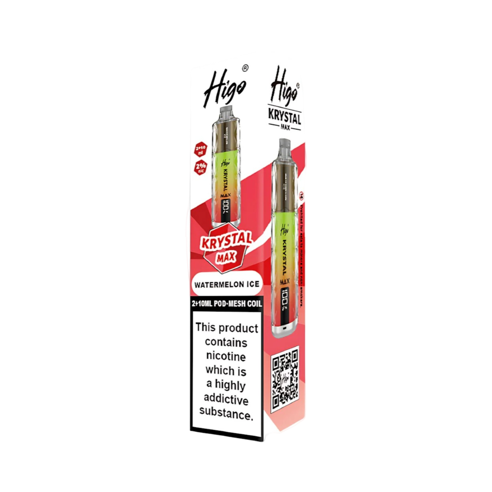 HIGO KRYSTAL MAX WATERMELON ICE 7500 PREFILLED POD KIT 20MG