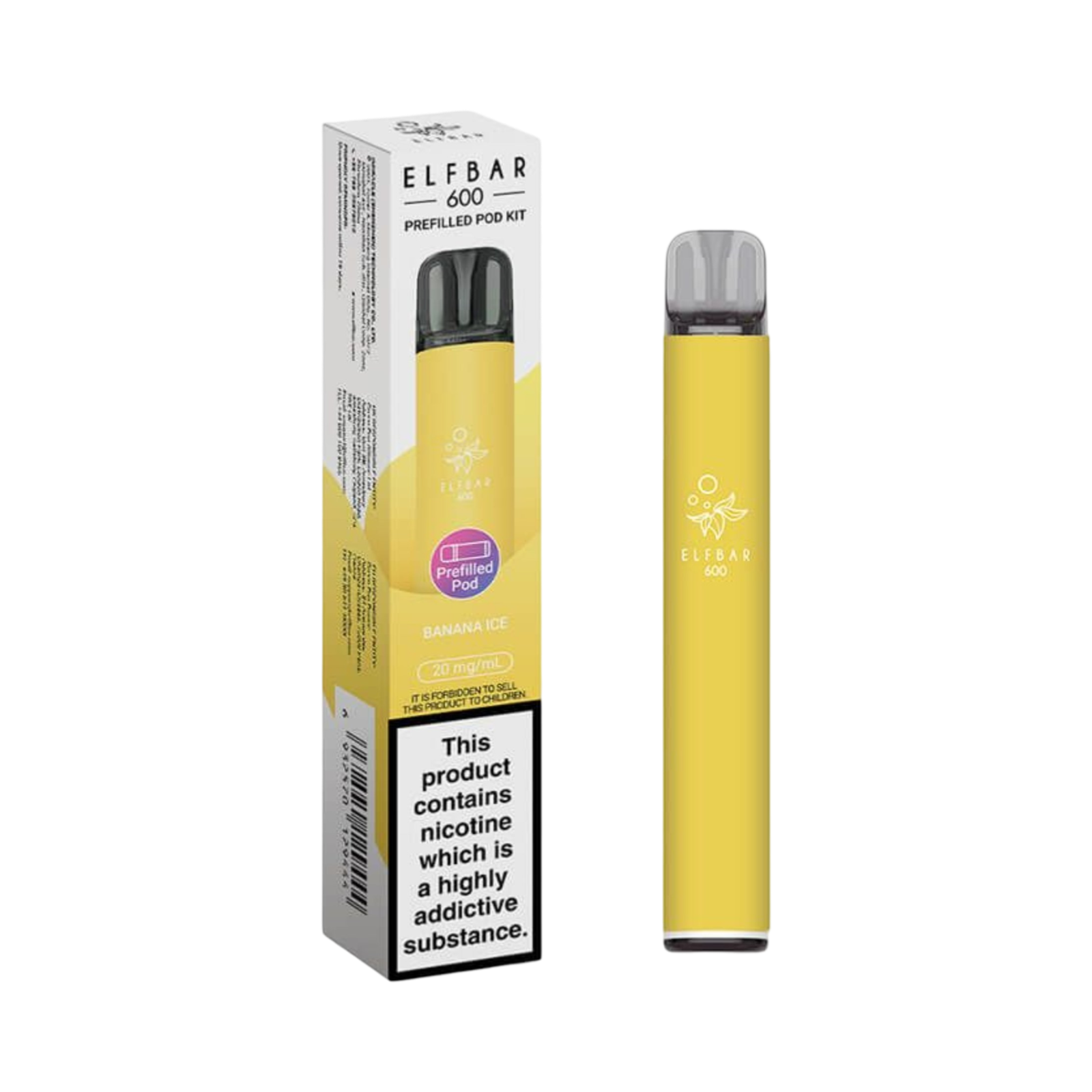ELFBAR 600 PREFILLED POD KIT BANANA ICE