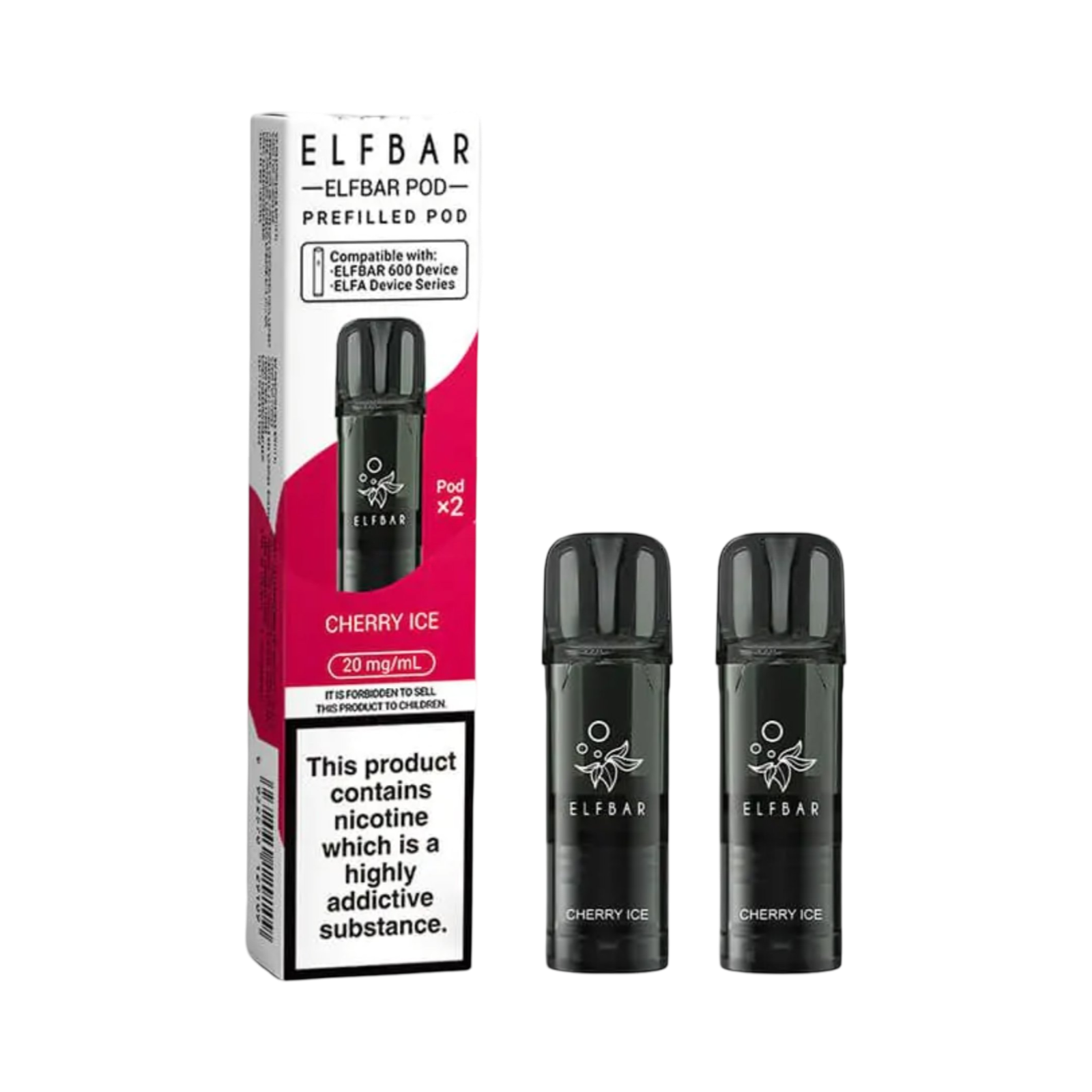 ELFBAR 600 PREFILLED PODS CHERRY ICE
