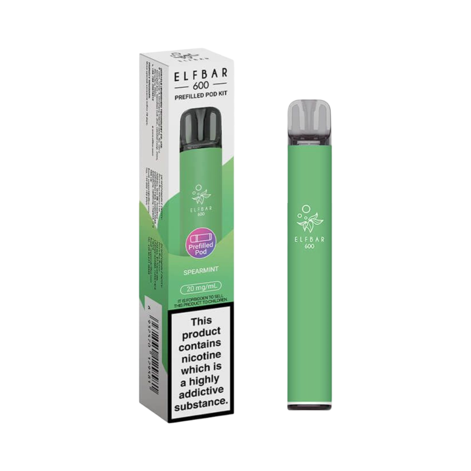 ELFBAR 600 PREFILLED POD KIT SPEARMINT