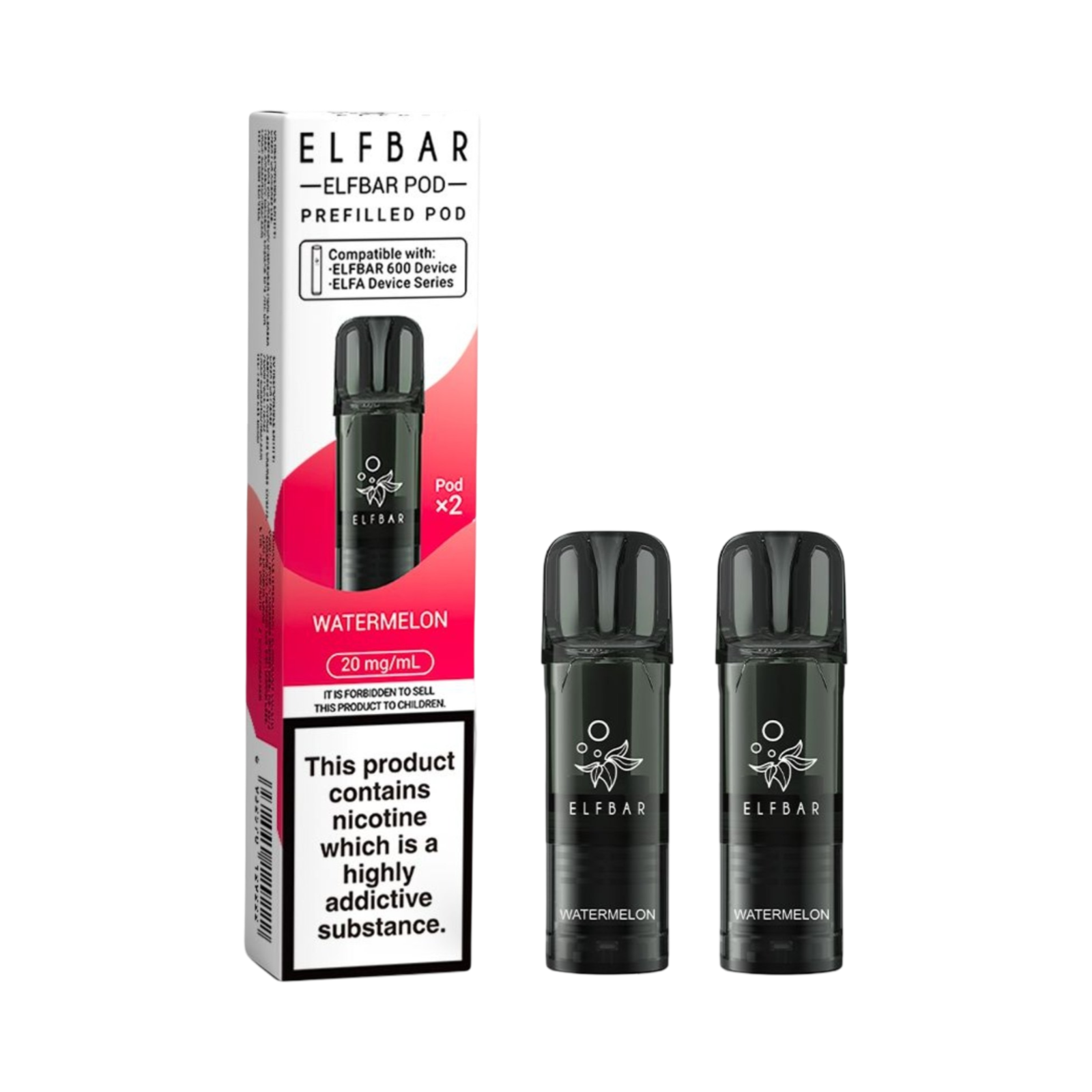 ELFBAR 600 PREFILLED PODS WATERMELON