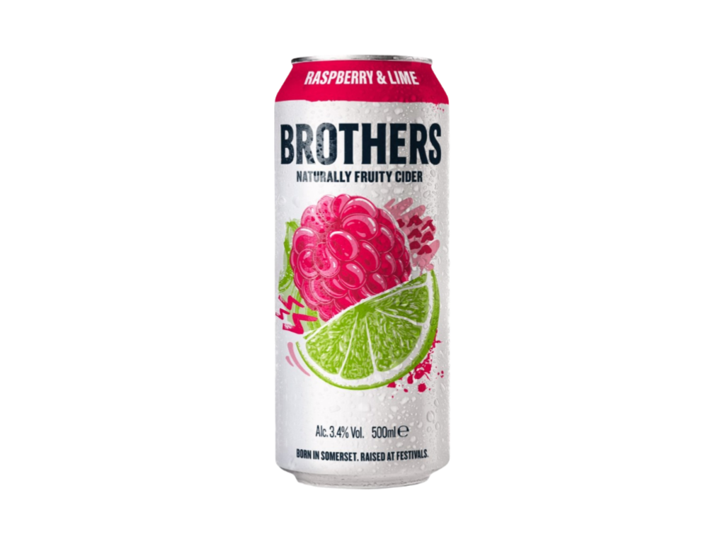 BROTHERS RASPBERRY & LIME PREMIUM FRUIT CIDER 500ml CAN