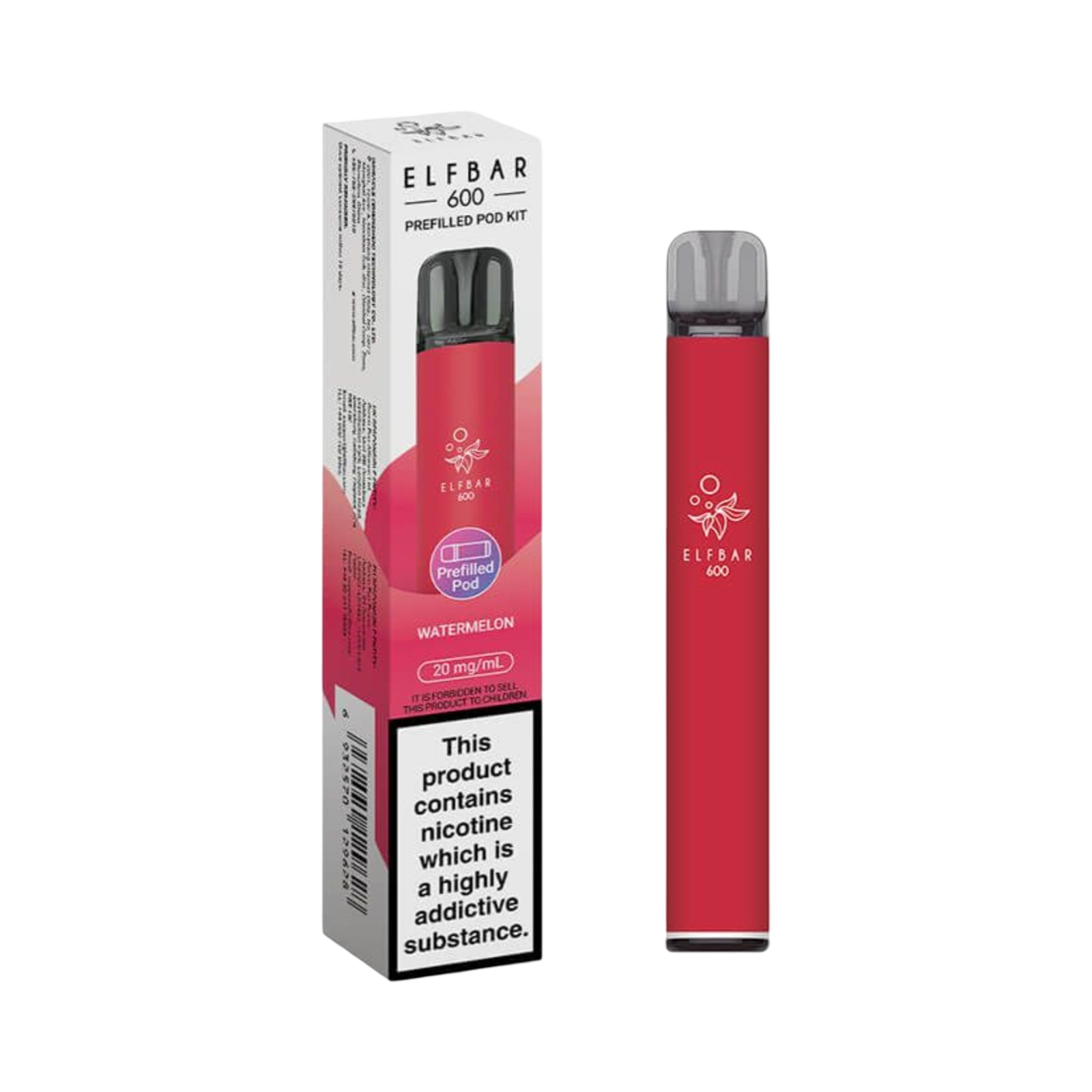 ELFBAR 600 PREFILLED POD KIT WATERMELON BG