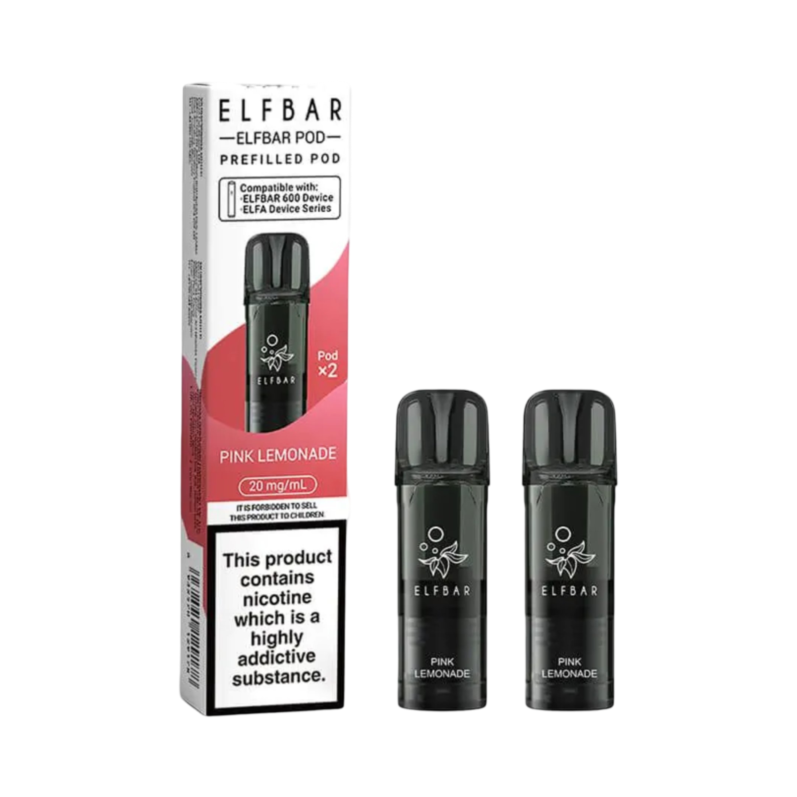 ELFBAR 600 PREFILLED PODS PINK LEMONADE