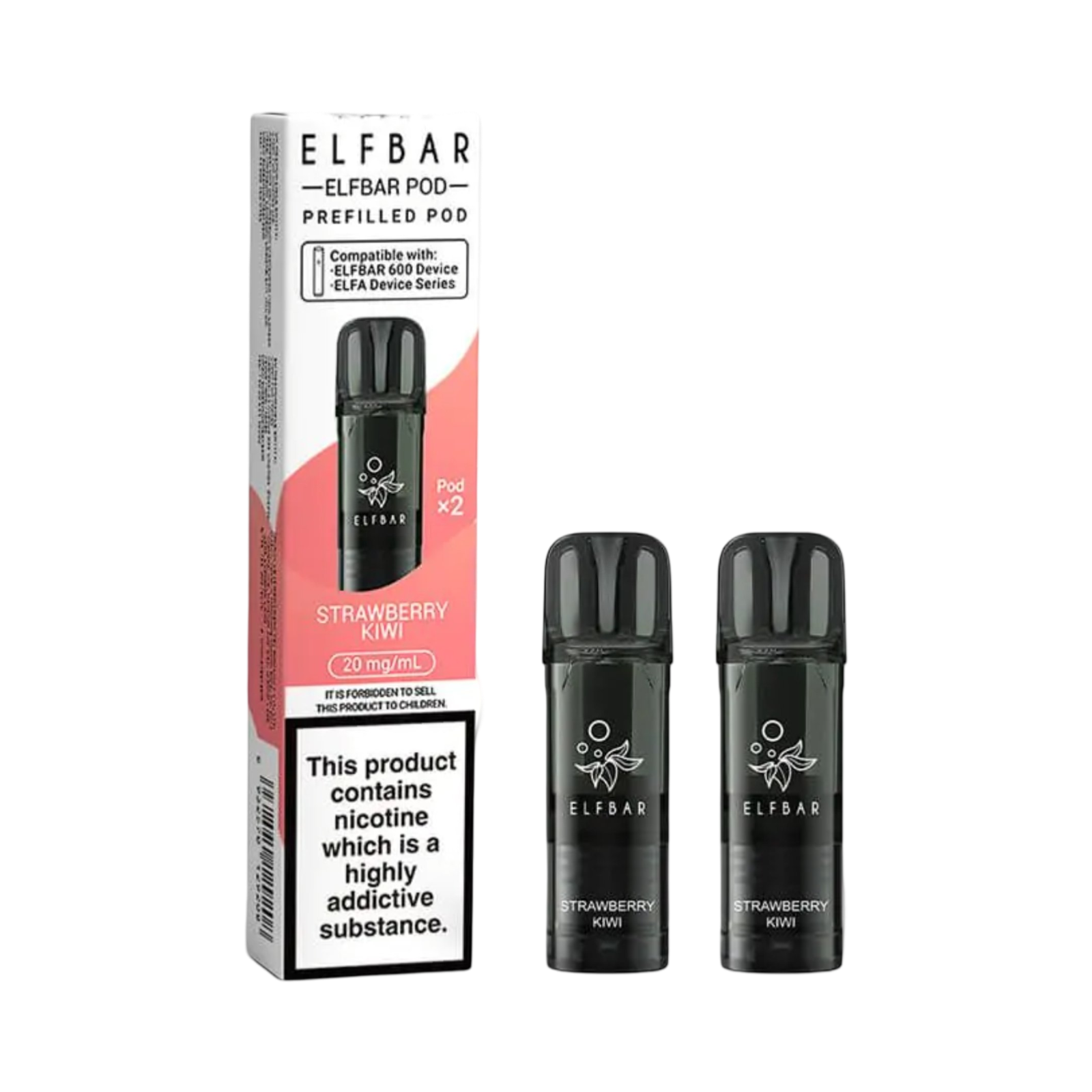ELFBAR 600 PREFILLED PODS STRAWBERRY KIWI