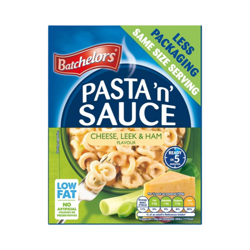 BATCHELORS PASTA N SAUCE CHEESE LEEK & HAM 99g