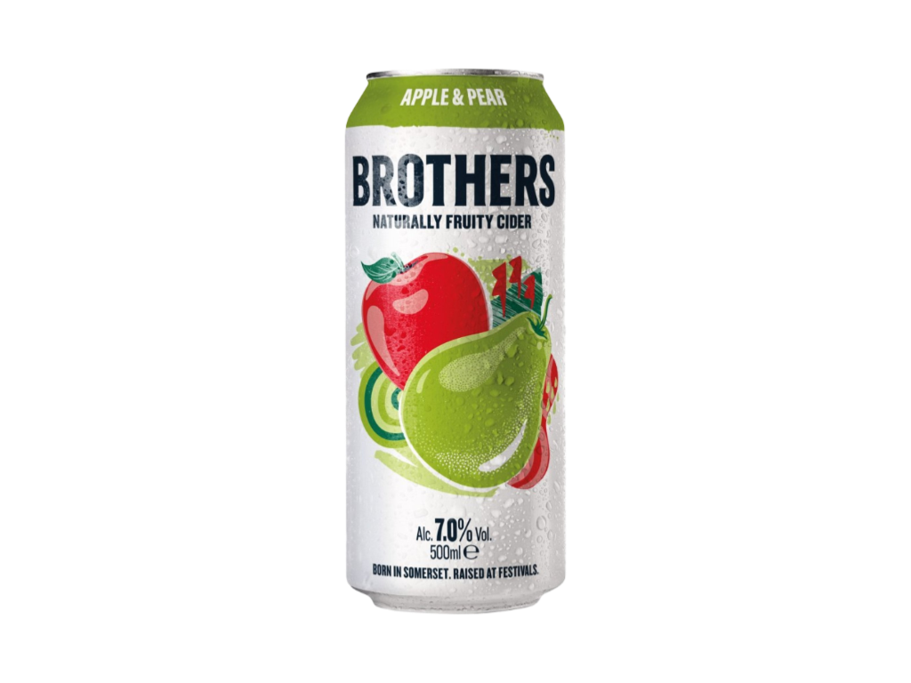 BROTHERS APPLE & PEAR PREMIUM FRUIT CIDER 500ml CAN
