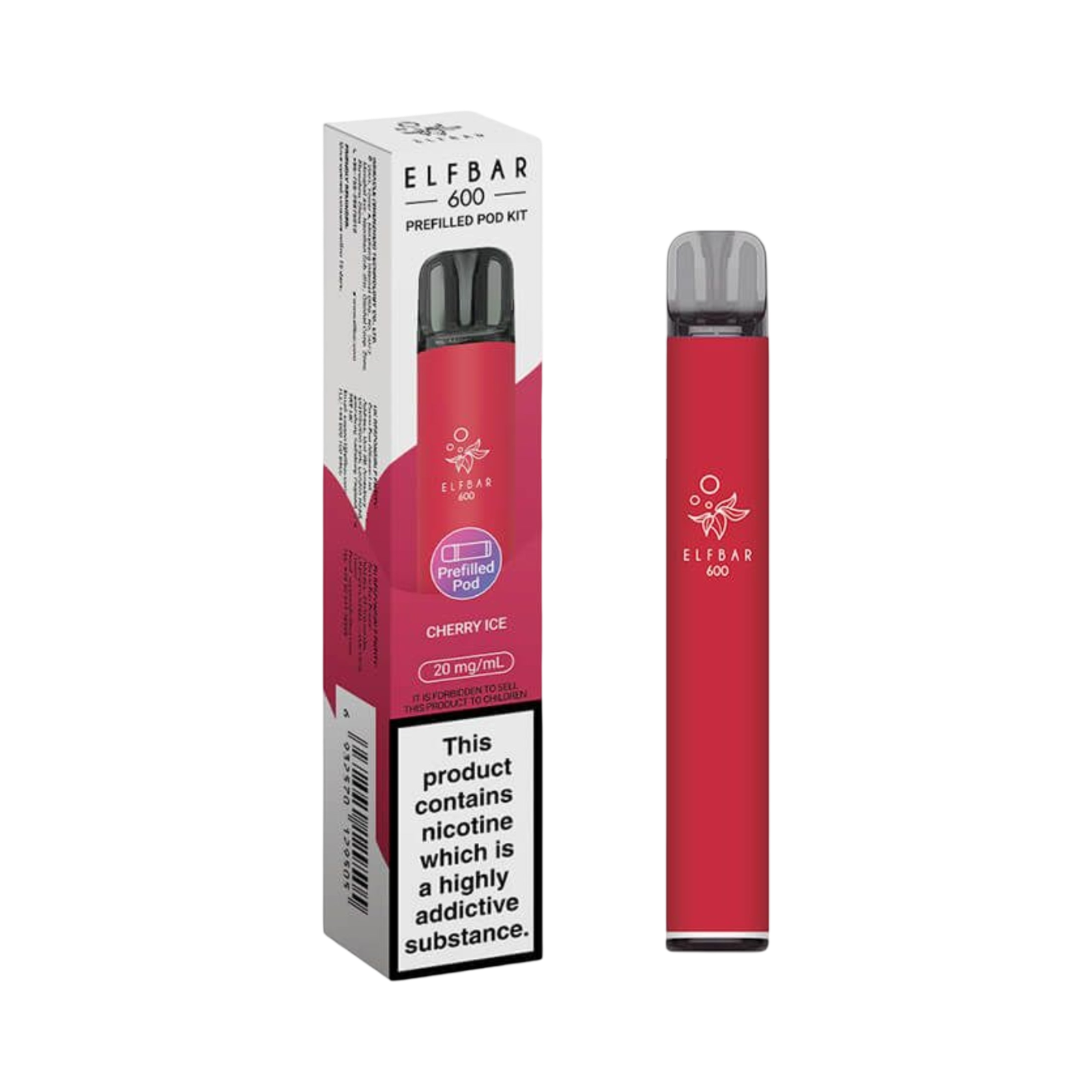 ELFBAR 600 PREFILLED POD KIT CHERRY ICE