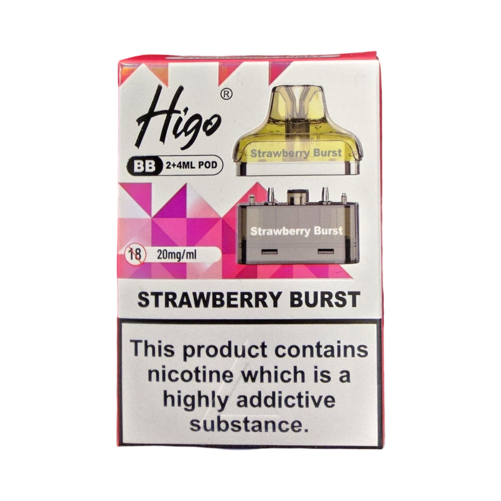 HIGO BB POD STRAWBERRY BURST 4000 20MG